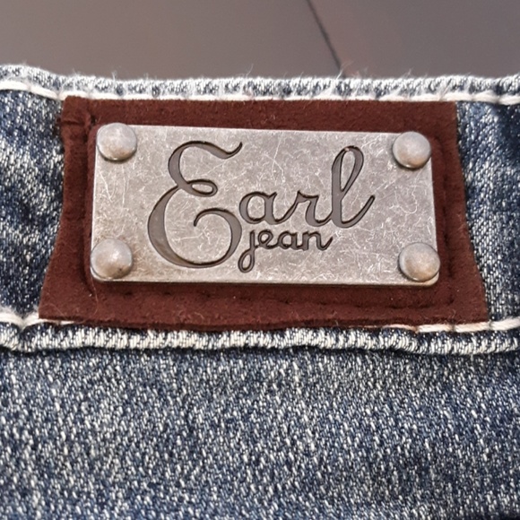 Earl Mid Rise Dark Wash Embellished Jeans … - Picture 4 of 6